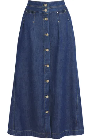 Claudie Pierlot Denim Midi Skirt