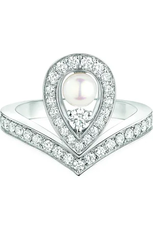 CHAUMET White Gold, Diamond and Pearl Joséphine Aigrette Ring