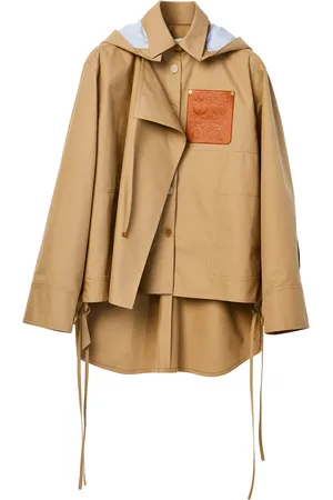 Loewe Hooded Logo-Patch Parka
