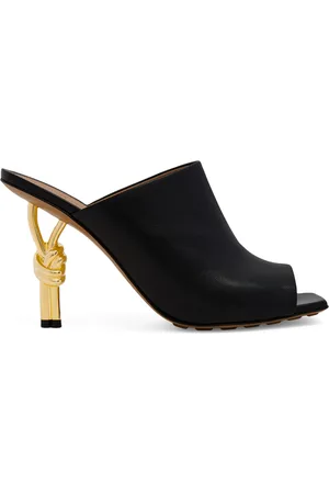Bottega Veneta Leather Knot Mules 90