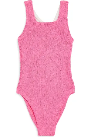 Hunza G Ruffle-Trim Cross-Back Lara Swimsuit