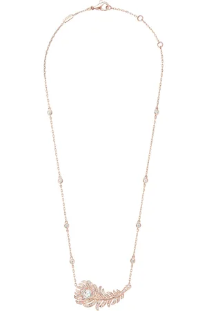 Boucheron Rose Gold and Diamond Plume de Paon Necklace