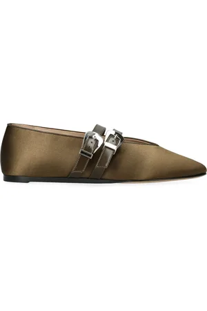 Le Monde Beryl Leather Buckle Claudia Ballet Flats
