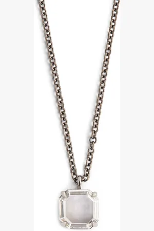 Eva Fehren Blackened White Gold and Diamond Prism Pendant Necklace