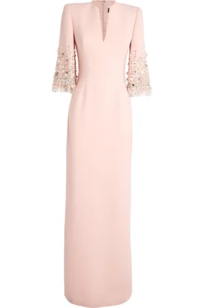Jenny Packham Crepe Embellished Ruth Gown