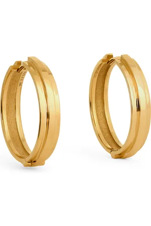 Azlee Yellow Staircase 3-Tier Huggie Earrings