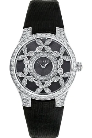 GRAFF Platinum and Diamond Classic Butterfly Watch