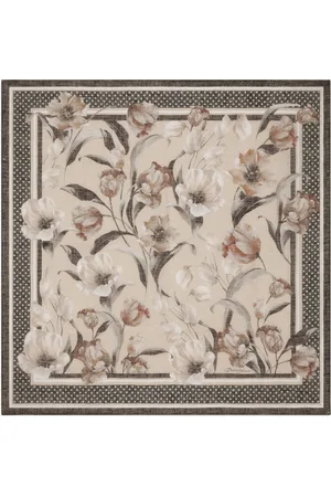 Dolce & Gabbana Linen-Cotton Floral Scarf