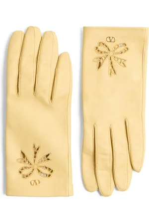 VALENTINO GARAVANI Lambskin Bow-Detail Gloves