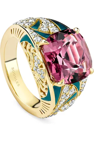 Boodles Yellow , Purple Garnet and Diamond A Family Journey Prague Ring