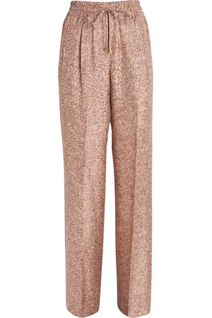 Kiton Silk Herringbone Drawstring Trousers