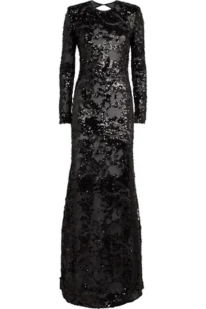 Victoria Beckham Backless Sequinned Gown