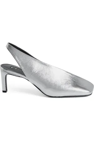 Jil Sander Leather Square-Toe Mules 40