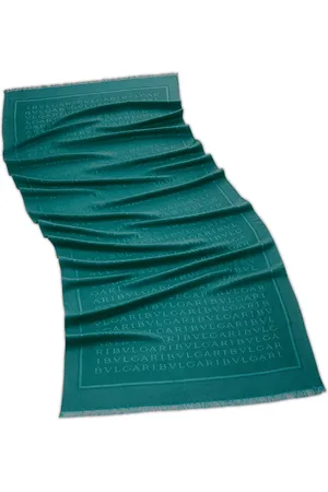 Bvlgari Silk-Wool Logo Stole