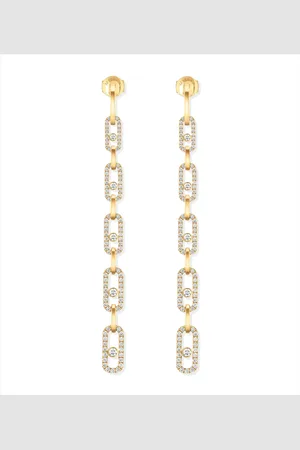 MESSIKA Yellow and Diamond Move Link Earrings