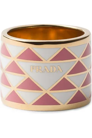Prada Enamel Triangle Ring