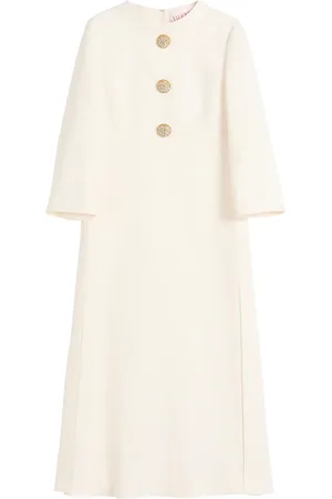 VALENTINO GARAVANI Virgin Wool-Silk Midi Dress