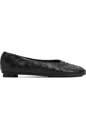 Bottega Veneta Leather Intrecciato Ballet Flats