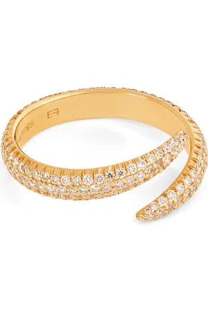 Eva Fehren Yellow and Diamond Wrap Claw Ring