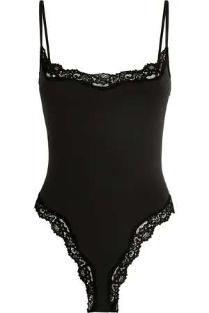 SKIMS Fits Everybody Lace-Trim Bodysuit