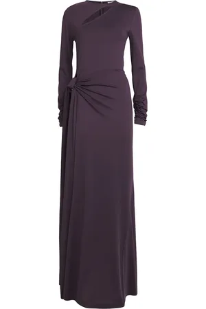 Victoria Beckham Tie-Front Cut-Out Gown