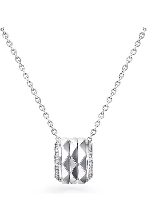 GRAFF Gold and Diamond Lg Signature Pendant Necklace