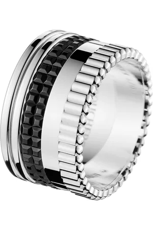 Boucheron Large White Gold Quatre Black Ring