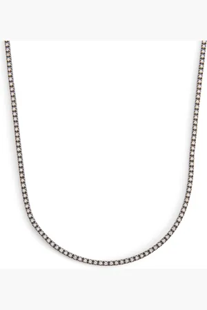 Eva Fehren Gold and Diamond Line Necklace