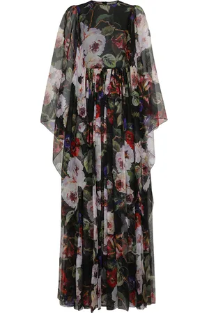Dolce & Gabbana Silk Floral Print Gown