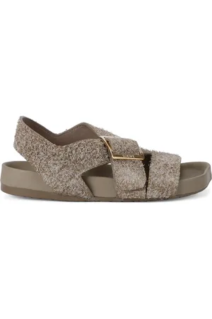 Loewe Suede Ease Buckle Sandals
