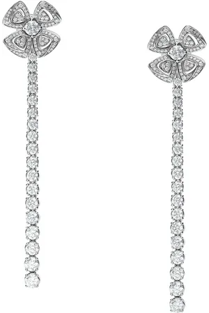 Bvlgari Gold and Diamond Fiorever Convertible Earrings