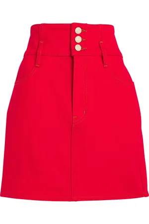Frame X Carolina Herrera Denim Mini Skirt