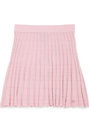 Emporio Armani Rib-Knit Pleated Skirt