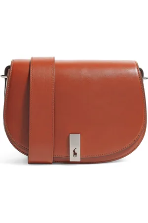 Ralph Lauren Medium Leather Polo Id Saddle Bag