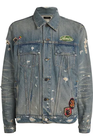 AMIRI Denim Vintage Pegasus Trucker Jacket
