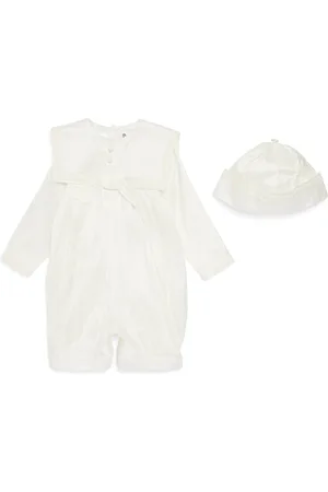 Sarah Louise Silk Playsuit and Hat Set