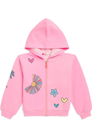 Billieblush Flower Print Zip-Up Hoodie
