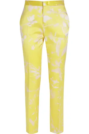 Fabiana Filippi Silk Floral Cropped Trousers