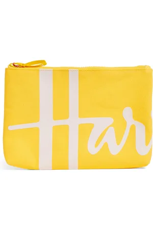 HARRODS Medium Cotton Logo Pouch