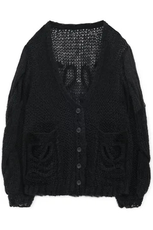 Loewe Mohair-Blend Anagram Cardigan