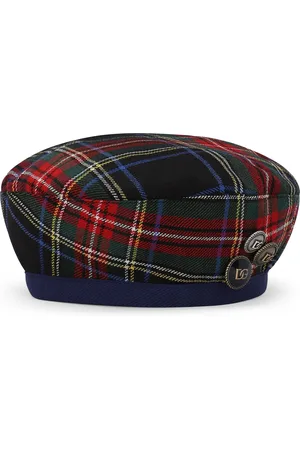 Dolce & Gabbana Wool-Blend Tartan Beret