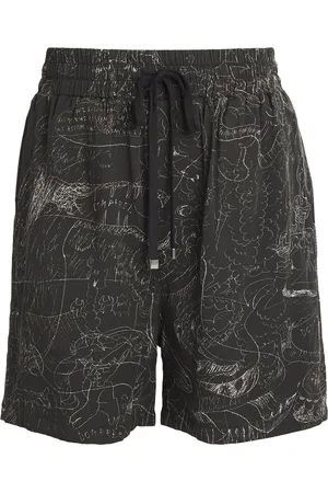 DOMREBEL Sketch Print Utopia Basketball Shorts