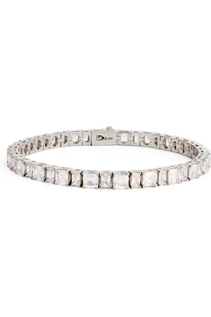 Hatton Labs Sterling Silver and Cubic Zirconia Tennis Bracelet