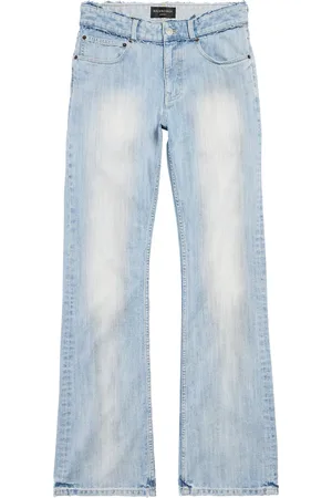Balenciaga Distressed Low-Rise Straight Jeans