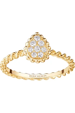 Boucheron Yellow Gold and Diamond Serpent Bohème Ring