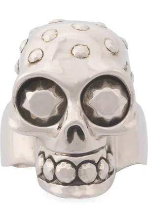 Alexander McQueen Brass Skull Ring