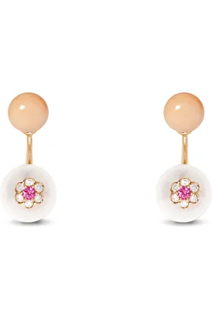 David Morris Rose Gold, Diamond and Sapphire Berry Ear Jacket