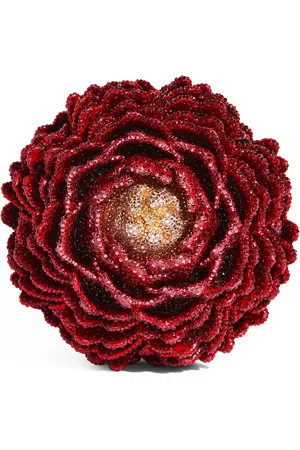 Judith Leiber Crystal-Embellished Peony Clutch Bag
