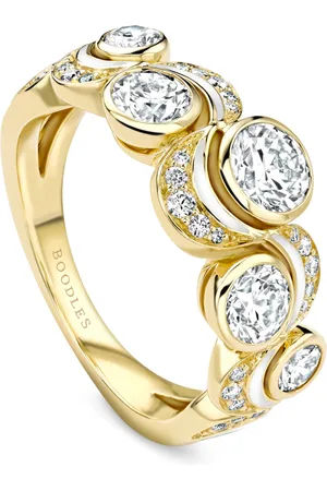 Boodles Yellow and Diamond Over The Moon Ring
