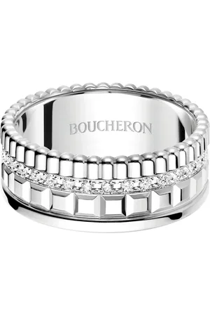 Boucheron Small White Gold and Diamond Quatre Radiant Ring